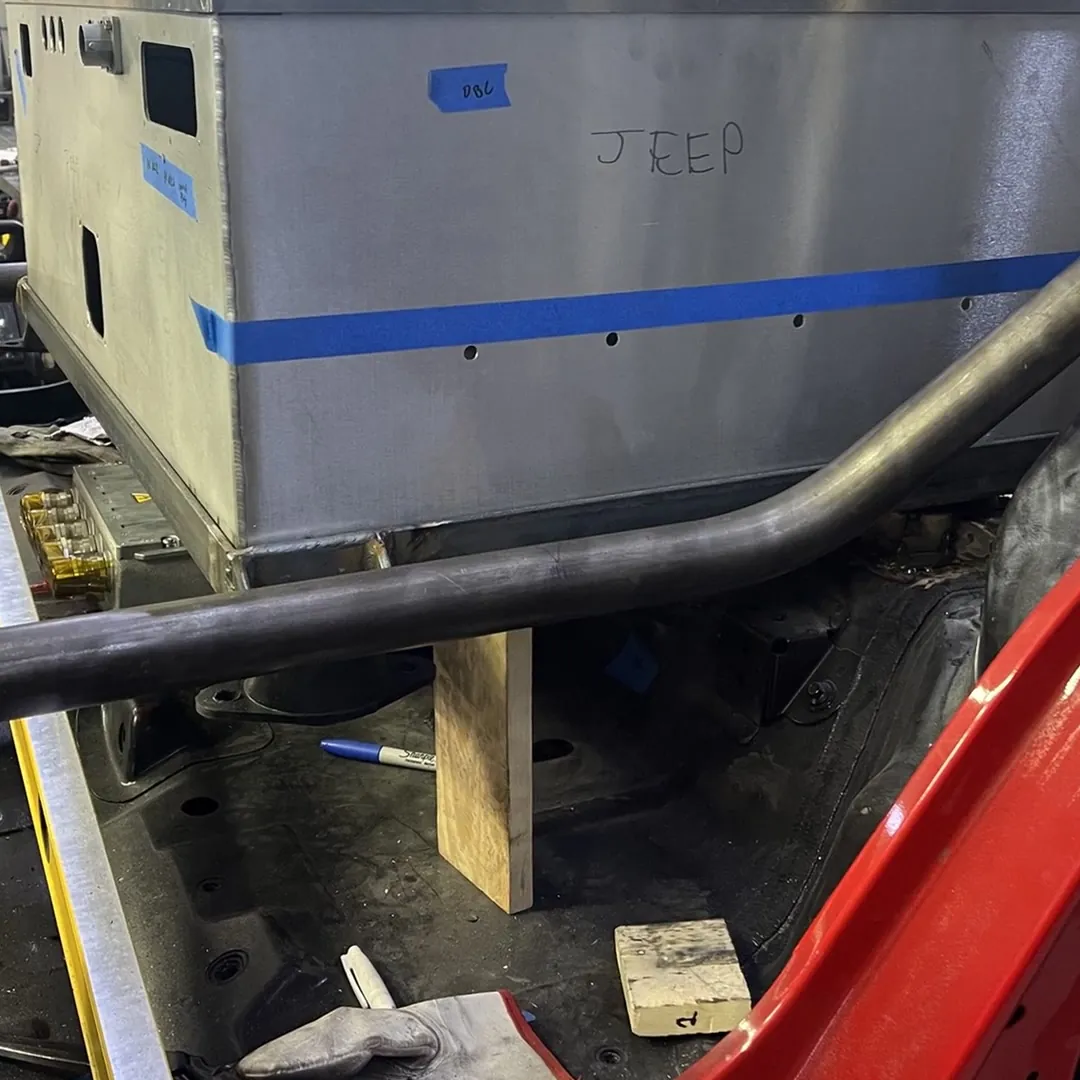 MOAB build progress: hybrid system packaging on the Jeep JL