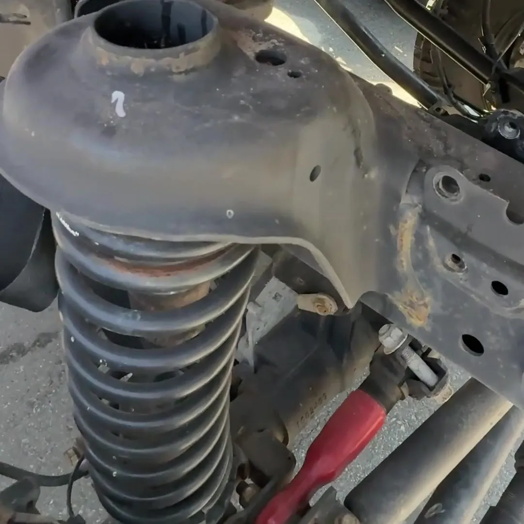 MOAB front coil spring and suspension during teardown