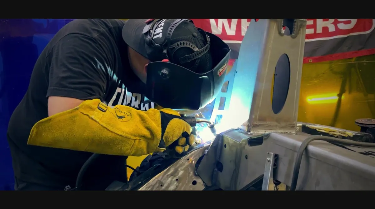 Welding on the MOAB chassis